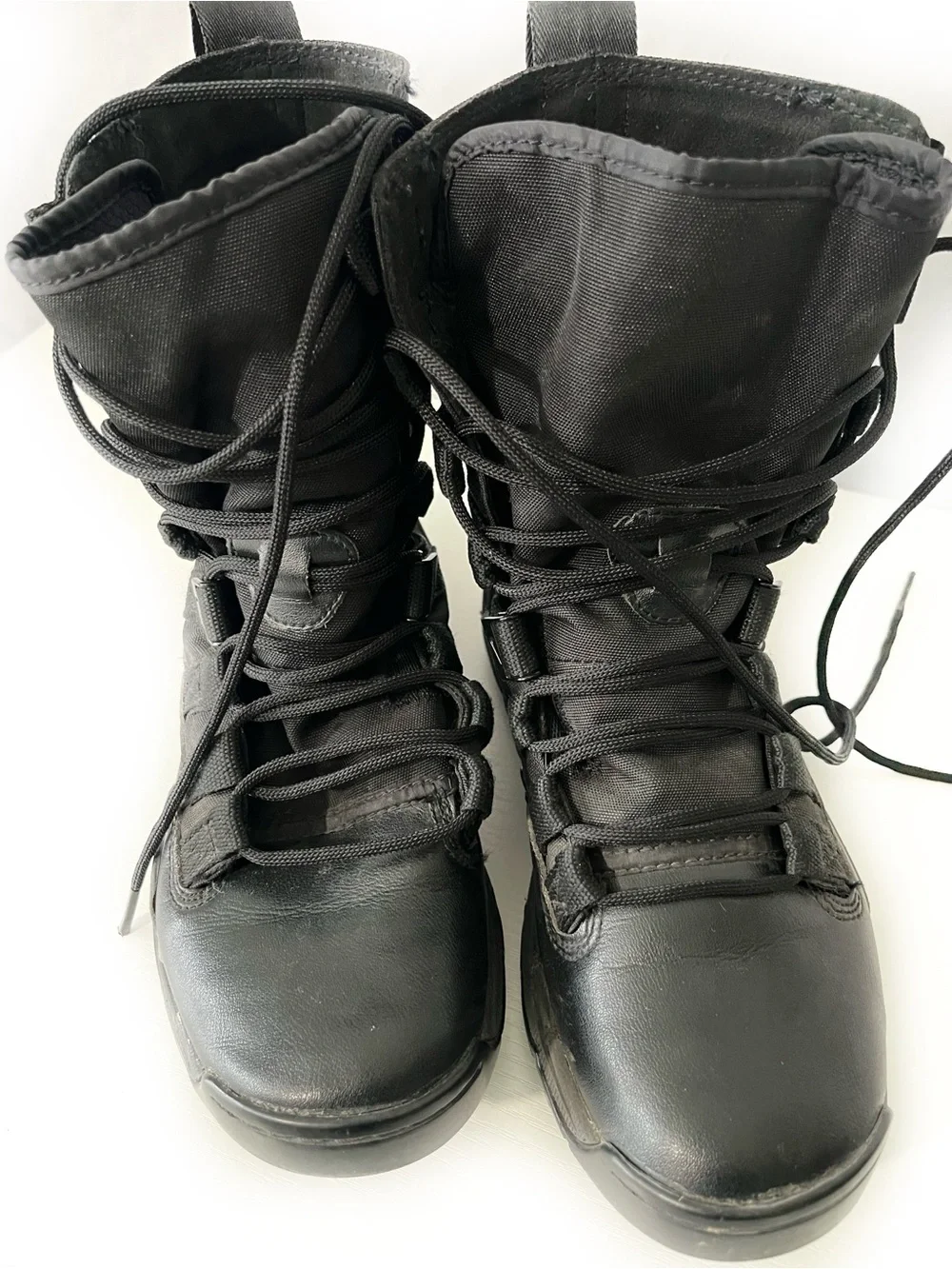 Nike Kids Black High-Top Lace Tactical Boots